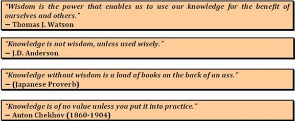 Compare and contrast essay on knowledge and wisdom